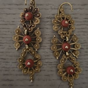 Very rare and very old earings 20 karat.  6.3 penny weight
